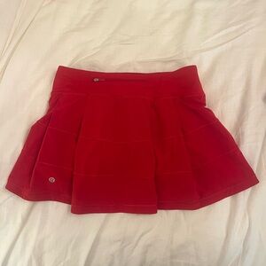 Pace Rival Lululemon Skirt in Red